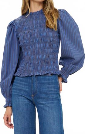 Oliphant Womens Willow Top In Morgan Blue