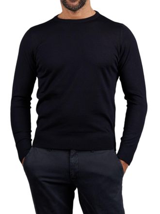 Sonrisa Black Maglieria Classica Long-Sleeved Knit Sweater