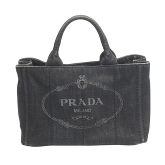 Prada Black Denim Tote Bag (Pre-Owned)