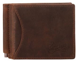 X-zone Geldb&ouml;rse X-ZONE, Herren, braun (cognac), Leder, beschichtet, leicht gl&auml;nzend, Kleinlederwaren Geldb&ouml;rse, echt Leder