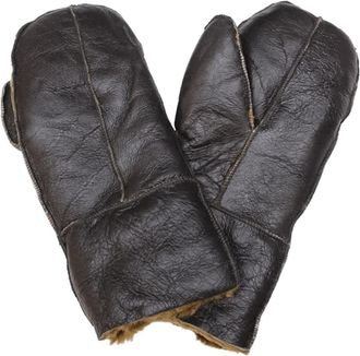 TruClothing Sheepskin Shearling Mittens Winter Thermal Gloves