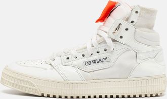 Off-white White Leather And Canvas 3.0 Off Court Sneakers