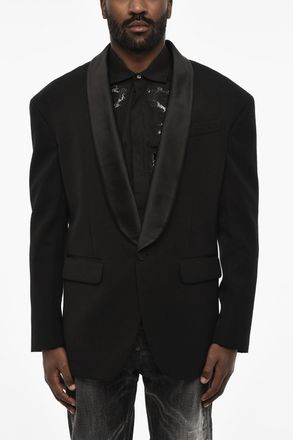 Dsquared2 Blazer a 1 Bottone in Misto Lana Virgine Dsquared2