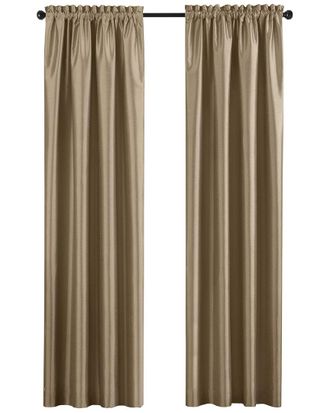 Elrene Colette Faux Silk Blackout Window Curtain