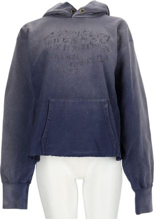 Maison Margiela Faded Blue Gradient Cotton Sweatshirt