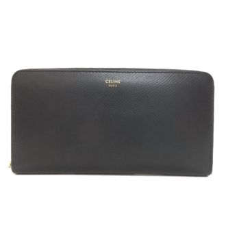 Celine Black Leather Long Wallet (Bi-Fold) (Pre-Owned)