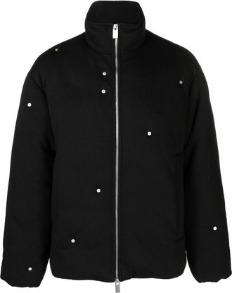 Alyx padded stud-detail jacket - men - Cotton/Polyester - M - Black