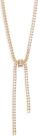 Eye Candy Los Angeles Mia Cubic Zirconia Lariat Necklace in Gold at Nordstrom Rack