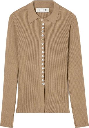 R&oacute;he Elongated Rib Cardigan 41823302