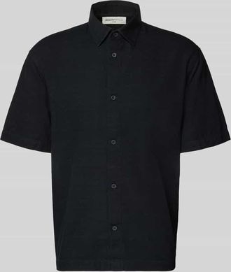 Tom Tailor Denim Loose Fit Freizeithemd aus reiner Baumwolle in Black, Gr&ouml;&szlig;e XXL