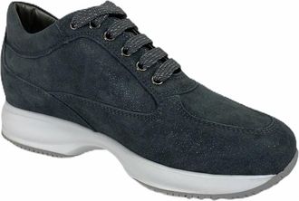Hogan Interactive Strass Schoenen - Dames - Sneakers - Grijs - 38 1/2 EU - Leer - Schoenen