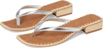 Dolce Vita Barty Womens Sandals Silver Metallic Leather : 8.5 M, Rubber