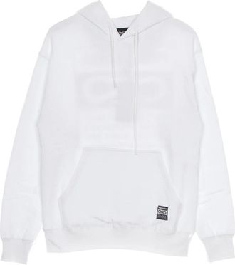 PROPAGANDA Witte hoodie met trekkoord capuchon - Heren - Hoodies - Wit - XL - Katoen - Hoodies & sweatvesten