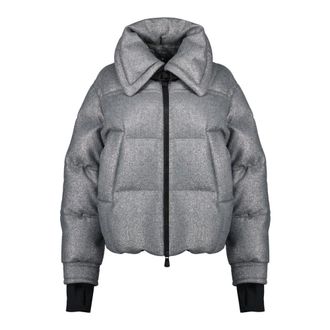 Moncler Jassen, Dames, Grijs, M, Wol, Sandane Down Jacket