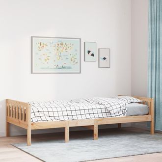 Berkfield Home Childrens Bed without Mattress 90x190 cm Solid Wood Pine in Brown