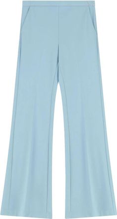 Imperial Pantalone a zampa - Dames - Wijde Broeken - Blauw - L - Broeken