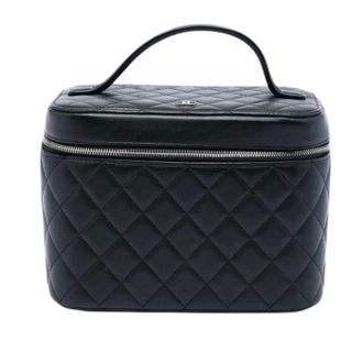 Chanel Pre-owned Vanity Bag - Dames - Pre-owned - Zwart - Maat: ONE Size Zijde