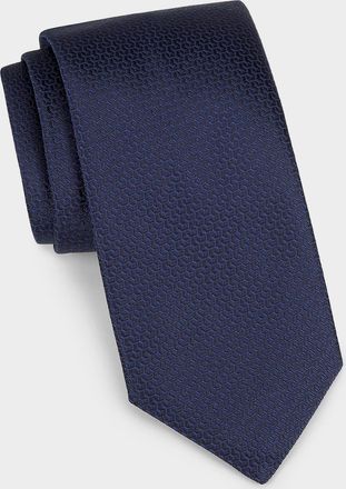 Canali Men & apos;s Neat Silk Jacquard Tie