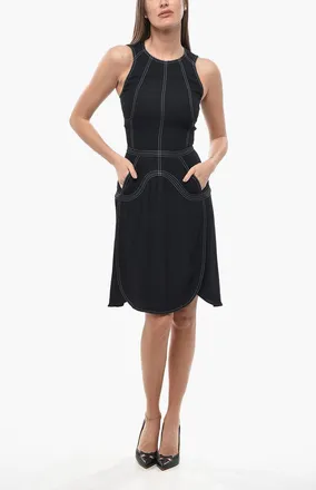 Stella McCartney Viscose Dress AMBER with Exposed Seams Stella McCartney