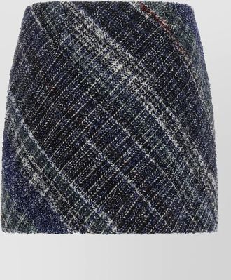 Missoni wool check mini skirt