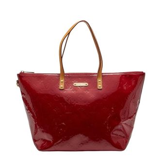 Louis Vuitton Pomme Damour Red Color Patent Leather Handbag Tote Bag (Pre-Owned)