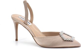 Steve Madden Lucent Sandal - Dames - Pumps - Beige - 37 EU - Leer - Schoenen