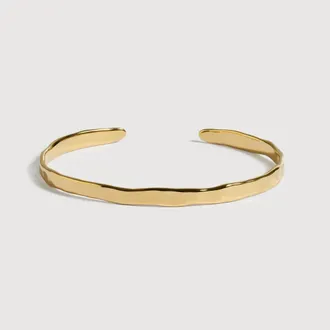 Monica Vinader Gold MV Siren Muse Slim Cuff