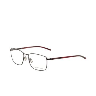 Porsche Design Mens 53mm Black and Red Opticals