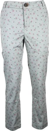 Vivienne Westwood Multicolor Floral Print Cotton Straight-Leg Pants