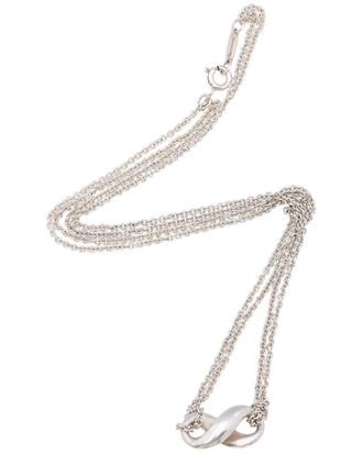 Tiffany & Co. Silver Infinity Double Chain Necklace (Authentic Pre-Loved)