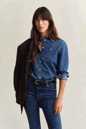 GANT Women Denim Shirt (42) INDIGO