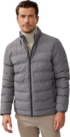 Cavallaro Jas Cavallaro Cesario gewatteerde grijs waterafstotend effen