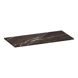 Marcel Breuer Mirage topblad 100x46x2cm - marmerlook - composiet - Copper Brown