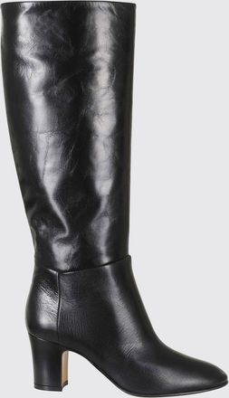 Alberta Ferretti Stivali al ginocchio in pelle liscia con tacco medio