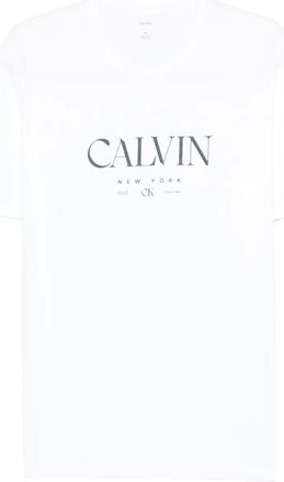 Calvin Klein logo-print T-shirt - men - Cotton - M - White