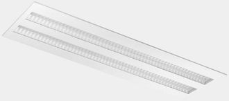 Leds - C4 Plafoniera Rettangolare Finelight 1200X300 35W Bianco Neutro - 4000K Cri 80 Accensione-Spegnimento Bl