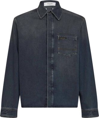 Golden Goose Denim Shirt - Heren - Spijkeroverhemden - Blauw - S - Denim - Overhemden