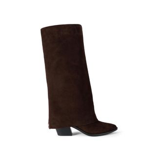 Kurt Geiger Womens Suede Telling2 Boots - Brown - Size UK 7