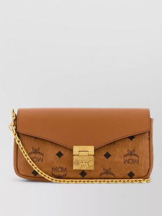MCM mini tracy canvas shoulder bag chain