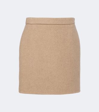 Max Mara Minifalda de pelo y mohair