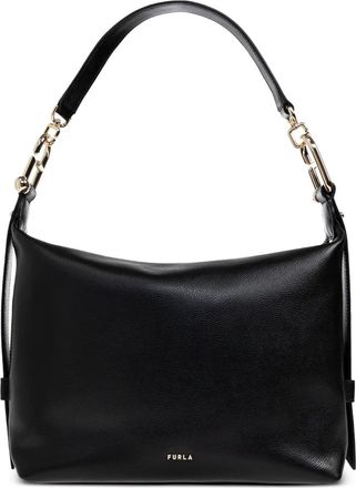 Furla Tonie kleine leren shopper - Zwart