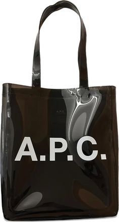 A.P.C. Borsa tote con logo - Grigio