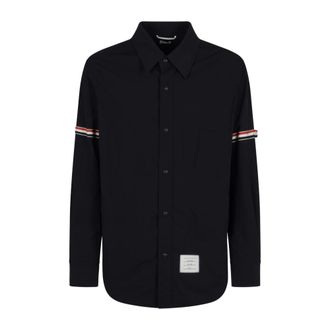 Thom Browne Nylon Armband Shirt Jacket - - Shirts - Uomo - Blu - L