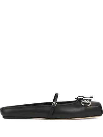 Gucci horsebit-detail ballet flats - Black