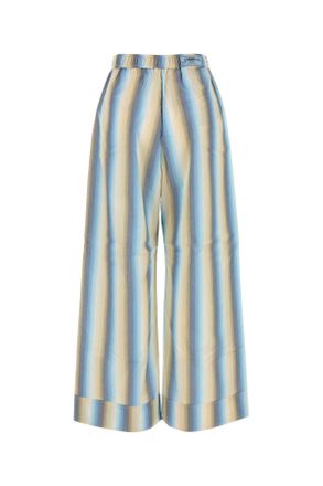 Ganni Womens Embroidered Cotton Pyjama Pant Multicolor Exterior: Pantaloni