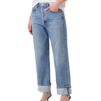 A Gold E Fran Low Slung Easy Straight Jean In Invention