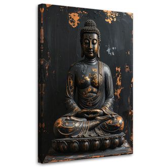 Feeby Impresi&oacute;n De Imagen, Buda Zen Spa Sobre Fondo Negro, 80x120