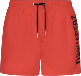 Dsquared2 Beachwear, male, Red, L, Red Sea Clothing Boxer Midi