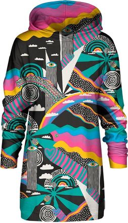 Mr. Gugu & Miss Go Rainbow Landscape Oversize hoodiejurk