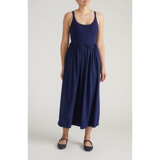 Universal Standard Cayo Cami Maxi Dress in Cenote Blue at Nordstrom, Size Xx-Large